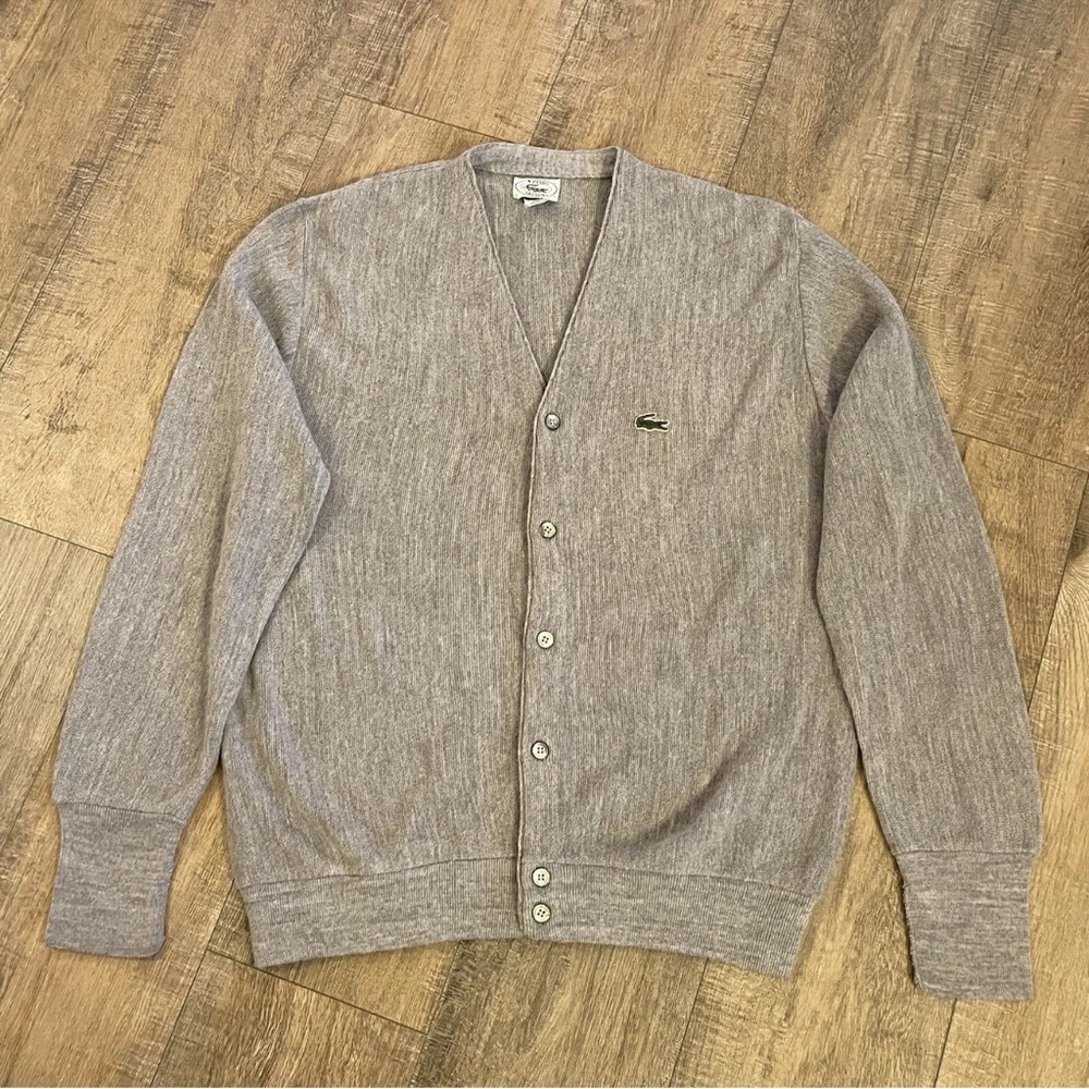 Vintage 90's IZOD Lecoste Cardigan Cardigan Sweater Size L